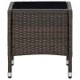 Brauner Gartentisch aus synthetischem Rattan, 40 x 40 x 45 cm von vidaXL, Gartentische - Ref: Foro24-45900, Preis: 54,78 €, R...