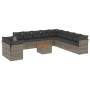 12-piece garden sofa set with gray synthetic rattan cushions by , Garden sets - Ref: Foro24-3256060, Price: 727,03 €, Discoun...