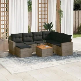 8-piece garden sofa set and gray synthetic rattan cushions by , Garden sets - Ref: Foro24-3256571, Price: 478,64 €, Discount: %