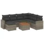 8-teiliges Gartensofa-Set und graue synthetische Rattankissen von , Gartensets - Ref: Foro24-3256571, Preis: 478,64 €, Rabatt: %