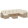 Garden sofa set with beige cushions 10 pieces synthetic rattan by , Garden sets - Ref: Foro24-3256590, Price: 601,21 €, Disco...