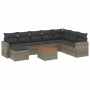 10-teilige Gartensofagarnitur mit grauen synthetischen Rattankissen von , Gartensets - Ref: Foro24-3256592, Preis: 547,69 €, ...