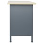 Banco de trabajo de acero negro 120x60x85 cm de vidaXL, Mesas de trabajo - Ref: Foro24-145346, Precio: 299,51 €, Descuento: %