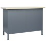 Banco de trabajo de acero negro 120x60x85 cm de vidaXL, Mesas de trabajo - Ref: Foro24-145346, Precio: 299,51 €, Descuento: %