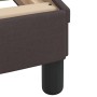 Bed frame with headboard in brown fabric 100x200 cm by , Beds and slatted bases - Ref: Foro24-373128, Price: 99,26 €, Discoun...