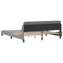 Bed frame with headboard light gray fabric 180x200 cm by , Beds and slatted bases - Ref: Foro24-373225, Price: 167,95 €, Disc...