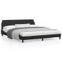 Bettgestell mit Kopfteil aus schwarzem Kunstleder 180x200cm von , Betten und Lattenroste - Ref: Foro24-373238, Preis: 193,27 ...