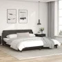 Bed frame with headboard black synthetic leather 180x200cm by , Beds and slatted bases - Ref: Foro24-373238, Price: 189,74 €,...