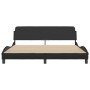 Bed frame with headboard black synthetic leather 180x200cm by , Beds and slatted bases - Ref: Foro24-373238, Price: 194,40 €,...