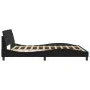 Estructura de cama con cabecero cuero sintético negro 180x200cm de , Camas y somieres - Ref: Foro24-373238, Precio: 193,27 €,...