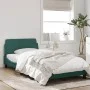 Estructura cama con cabecero terciopelo verde oscuro 100x200 cm de , Camas y somieres - Ref: Foro24-373135, Precio: 96,49 €, ...