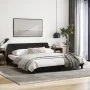 Estructura de cama con cabecero de tela negro 180x200 cm de , Camas y somieres - Ref: Foro24-373227, Precio: 193,60 €, Descue...
