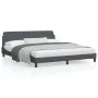 Estructura cama con cabecero terciopelo gris oscuro 180x200 cm de , Camas y somieres - Ref: Foro24-373233, Precio: 191,12 €, ...