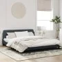 Estructura cama con cabecero terciopelo gris oscuro 180x200 cm de , Camas y somieres - Ref: Foro24-373233, Precio: 191,12 €, ...