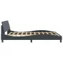 Estructura cama con cabecero terciopelo gris oscuro 180x200 cm de , Camas y somieres - Ref: Foro24-373233, Precio: 191,12 €, ...