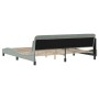 Estructura de cama con cabecero terciopelo gris claro 200x200cm de , Camas y somieres - Ref: Foro24-373252, Precio: 204,54 €,...