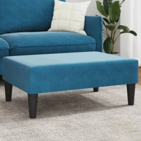 Blauer Samt-Fußhocker 77x55x31 cm von , Osmanen - Ref: Foro24-379556, Preis: 68,80 €, Rabatt: %