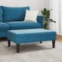 Blauer Samt-Fußhocker 77x55x31 cm von , Osmanen - Ref: Foro24-379556, Preis: 68,80 €, Rabatt: %