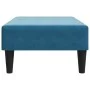 Blauer Samt-Fußhocker 77x55x31 cm von , Osmanen - Ref: Foro24-379556, Preis: 68,80 €, Rabatt: %