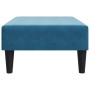 Blauer Samt-Fußhocker 77x55x31 cm von , Osmanen - Ref: Foro24-379556, Preis: 72,77 €, Rabatt: %
