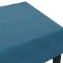 Blauer Samt-Fußhocker 77x55x31 cm von , Osmanen - Ref: Foro24-379556, Preis: 68,80 €, Rabatt: %
