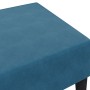 Blauer Samt-Fußhocker 77x55x31 cm von , Osmanen - Ref: Foro24-379556, Preis: 72,77 €, Rabatt: %