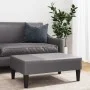 Reposapiés de cuero sintético gris 77x55x31 cm de , Otomanas - Ref: Foro24-379563, Precio: 69,66 €, Descuento: %