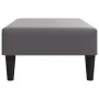 Reposapiés de cuero sintético gris 77x55x31 cm de , Otomanas - Ref: Foro24-379563, Precio: 69,66 €, Descuento: %