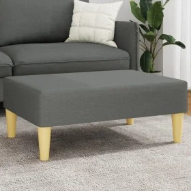 Dark gray fabric footstool 77x55x31 cm by , Ottomans - Ref: Foro24-379554, Price: 56,87 €, Discount: %