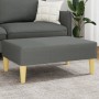 Fußhocker aus dunkelgrauem Stoff, 77 x 55 x 31 cm von , Osmanen - Ref: Foro24-379554, Preis: 57,61 €, Rabatt: %