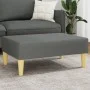 Reposapiés de tela gris oscuro 77x55x31 cm de , Otomanas - Ref: Foro24-379554, Precio: 56,93 €, Descuento: %
