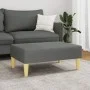 Fußhocker aus dunkelgrauem Stoff, 77 x 55 x 31 cm von , Osmanen - Ref: Foro24-379554, Preis: 56,93 €, Rabatt: %