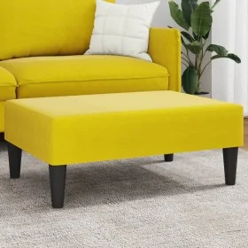 Gelber Samt-Fußhocker 77x55x31 cm von , Osmanen - Ref: Foro24-379561, Preis: 55,35 €, Rabatt: %