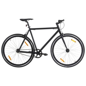 Bicicleta de piñón fijo negro 700c 51 cm