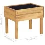 Jardinera elevada de madera maciza de acacia 50x40x45 cm de vidaXL, Maceteros y jardineras - Ref: Foro24-46585, Precio: 56,94...
