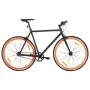 Bicicleta de piñón fijo negro y naranja 700c 59 cm de , Bicicletas - Ref: Foro24-92254, Precio: 305,31 €, Descuento: %