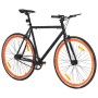 Schwarz-orangefarbenes Fixed-Gear-Fahrrad 700c 59 cm von , Fahrräder - Ref: Foro24-92254, Preis: 310,29 €, Rabatt: %