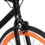 Bicicleta de piñón fijo negro y naranja 700c 59 cm de , Bicicletas - Ref: Foro24-92254, Precio: 305,31 €, Descuento: %