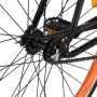Bicicleta de piñón fijo negro y naranja 700c 59 cm de , Bicicletas - Ref: Foro24-92254, Precio: 305,31 €, Descuento: %