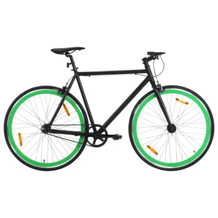 Black and green fixed gear bike 700c 55 cm by , bikes - Ref: Foro24-92256, Price: 279,79 €, Discount: %