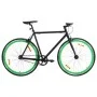 Black and green fixed gear bike 700c 55 cm by , bikes - Ref: Foro24-92256, Price: 279,79 €, Discount: %