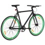 Schwarz-grünes Fixed-Gear-Fahrrad 700c 55 cm von , Fahrräder - Ref: Foro24-92256, Preis: 283,95 €, Rabatt: %