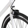 Bicicleta de piñón fijo blanco y negro 700c 51 cm