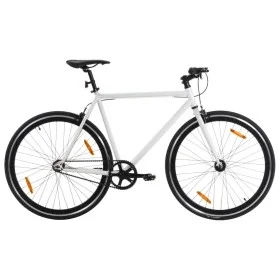 Schwarz-weißes Fixed-Gear-Fahrrad 700c 59 cm von , Fahrräder - Ref: Foro24-92263, Preis: 337,26 €, Rabatt: %