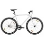 Schwarz-weißes Fixed-Gear-Fahrrad 700c 59 cm von , Fahrräder - Ref: Foro24-92263, Preis: 337,26 €, Rabatt: %