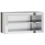 Küchenwandschrank mit Edelstahlregal von , Lebensmittelbehälter - Ref: Foro24-376444, Preis: 128,45 €, Rabatt: %