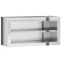Küchenwandschrank mit Edelstahlregal von , Lebensmittelbehälter - Ref: Foro24-376444, Preis: 130,55 €, Rabatt: %