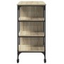 Carrito de cocina madera ingeniería roble Sonoma 100x45x89,5 cm