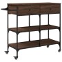 Küchenwagen aus eichenbraunem Holzwerkstoff, 105 x 42 x 95 cm von , Küchen- und Speisewagen - Ref: Foro24-842380, Preis: 130,...
