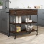 Küchenwagen aus eichenbraunem Holzwerkstoff, 105 x 42 x 95 cm von , Küchen- und Speisewagen - Ref: Foro24-842380, Preis: 130,...